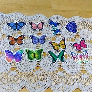 Beautiful Butterflies,  locker, scrapbook, crafts  stickers